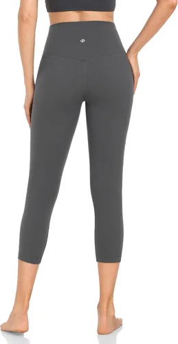 Vista 3 de HeyNuts Essential 34 Leggings with Drawstring, Buttery Soft Tummy Control Capri Pant for Training 21