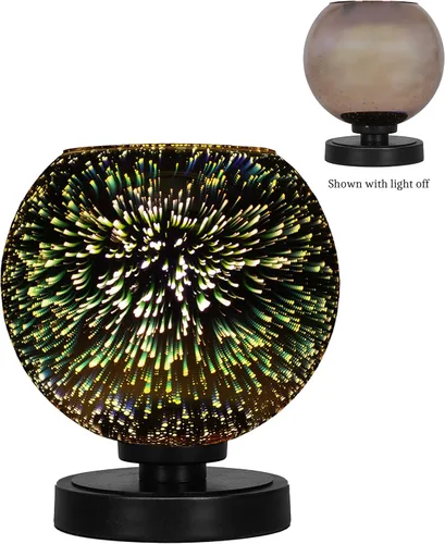 Vista 90 de Luna - Lámpara de mesa con 1 luz en granito oscuro (51-DG-300)