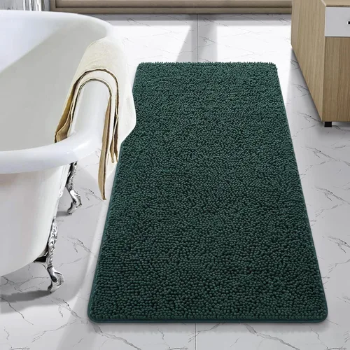 Vista 29 de LOCHAS - Alfombra de baño de lujo lanuda de 24 x 17 pulgadas, color beige