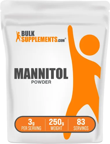 Vista 9 de BulkSupplements. com Manitol Powder - Edulcorante de manitol, sustituto de azúcar, suplemento de manitol, natural y sin gluten, 0.11 oz por porción