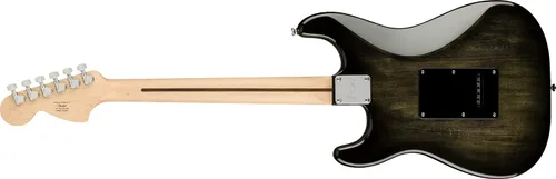 Vista 3 de Guitarra eléctrica Squier Affinity Series Stratocaster FMT, color Black Burst, diapasón de maple Pastillas Hss, cuerpo de álamo con parte superior