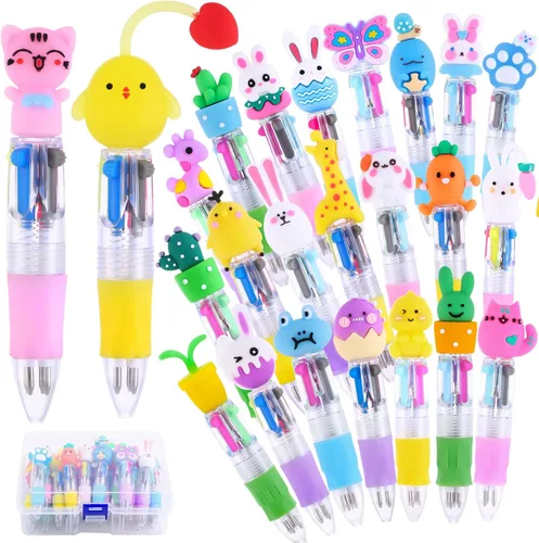Vista 7 de 36 bolígrafos divertidos de ajolotl kawaii, mini bolígrafos de regalo