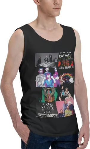 Vista 2 de Camiseta sin mangas de algodón para hombre, camiseta sin mangas para hombre, camiseta de gimnasio para hombre, camiseta de entrenamiento para hombre