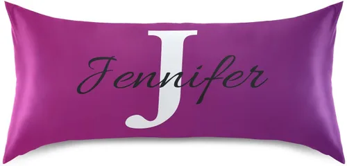 Vista 28 de Fundas de almohada negras personalizadas de seda con cierre de sobre, funda de almohada de satén tamaño estándar para personas que duermen