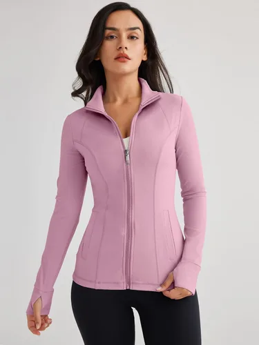 Vista 2 de Trendy Queen Womens Zip Up Jackets Long Sleeve Hoodies Gym Sweaters Workout Clothes 2023