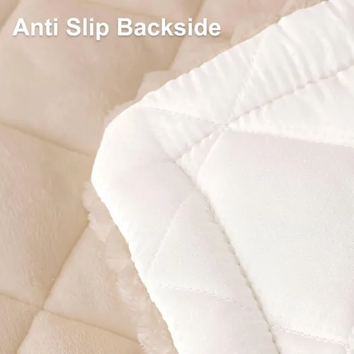 Vista 7 de Smiry Couch Cover for Dogs, Non Slip Washable Pet Sofa Protector for Large Dogs, Cats, Fuzzy Plush Sofa Covers Backrest & Armrest, Against Fur, Dirt