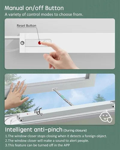 Vista 9 de Yoolax - Abreventanas motorizado inteligente, cerrador automático de ventanas WiFi