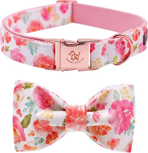 Vista 40 de Elegant little tail Independence - Collar patriótico para mascotas con pajarita para mascotas del 4 de julio de algodón suave para mascotas