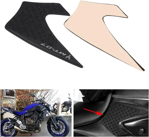 Vista 6 de 1 par FZ07 Grips, Keenso Antideslizante Rodilla Grip Protector Pegatina FZ07 Almohadillas Laterales para MT07 FZ07 20142016
