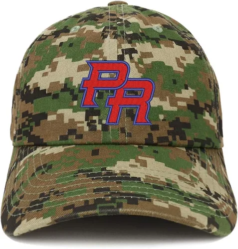 Vista 7 de Trendy Apparel Shop Gorra 100% algodón cepillado bordada con corona suave de Puerto Rico PR Negro