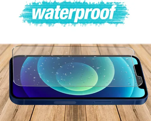 Vista 6 de Protector de pantalla para iPhone 12 Mini, pantalla de vidrio templado (5.4 pulgadas) compatible con Apple (paquete de 3)