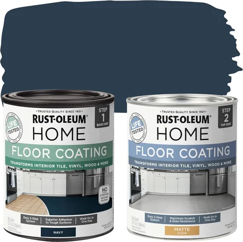 Vista 15 de Rust-Oleum 367592 - Kit de revestimiento de suelo para interiores del hogar, gris envejecido mate