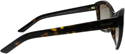 Vista 3 de Prada PR 07XS 2AU3D0 - Lentes de sol de mariposa de plástico Havana con lente degradado marrón
