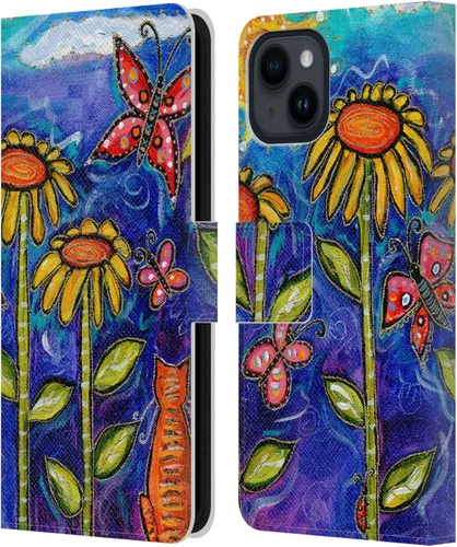 Vista 19 de Head Case Designs Officially Licensed Wyanne Half Light Nature 2 Leather Wallet Case Compatible with Apple iPhone 15