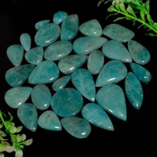 Vista 3 de Loose Gemstone Cabochons, 5 Pc Stones for Jewelry Making