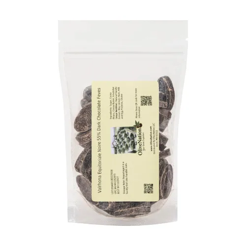 Vista 2 de Valrhona Equatoriale 4661 - Callets de chocolate semidulce oscuro 55% de OliveNation - 2 libras
