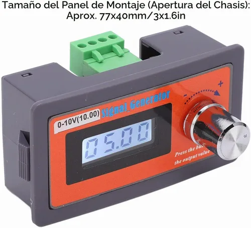 Vista 6 de Generador de señal de voltaje ABS DC 0-10V, simulador de señal de voltaje ajustable de alta precisión, simulador de voltaje de múltiples