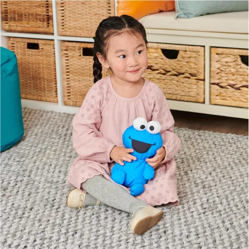 Vista 2 de GUND Sesame Street - Peluche oficial de Cookie Monster Muppet, juguete de peluche de nailon prémium para edades de 1 año en adelante, azul, 7