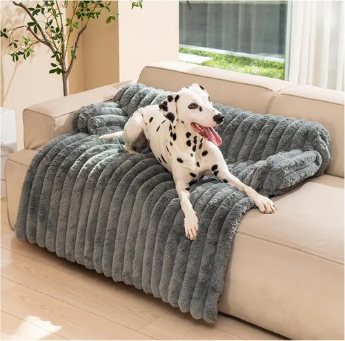 Vista 7 de Avont - Alfombra para Cama de Perro para Sofá, Sobrecama Cálida y Esponjosa para Sofá, Protector de Muebles con Funda Extraíble Lavable para Perros