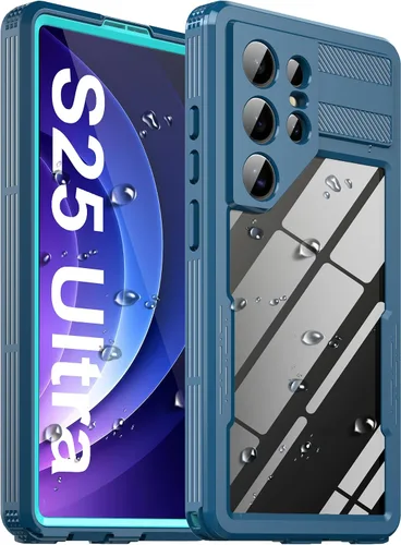 Vista 9 de Funda impermeable para Samsung Galaxy S23 Ultra, con protector de pantalla integrado, a prueba de polvo, a prueba de golpes, de cuerpo completo