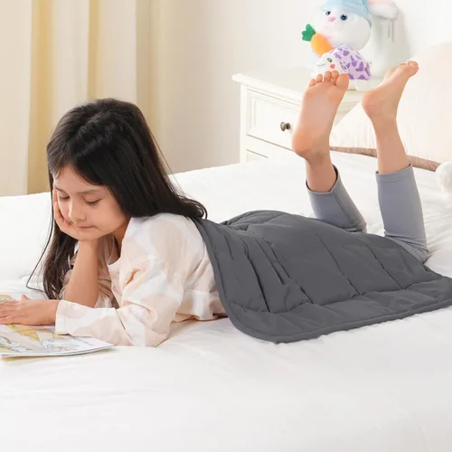 Vista 45 de Topblan - Manta pesada para adultos de 12 libras, suaves y cómodas mantas de forro polar con sherpa lanudo, manta pesada de jacquard elegante