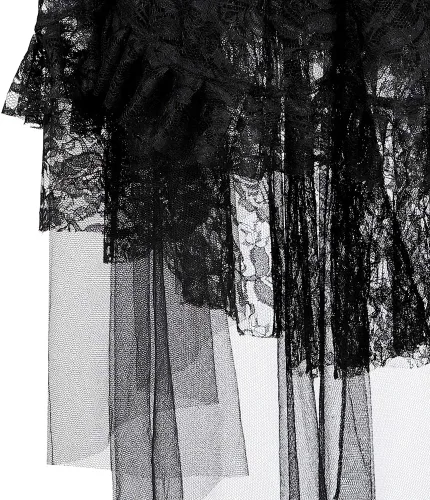 Vista 5 de Zhitunemi Disfraz steampunk de talla grande para mujer, vestido pirata, falda renacentista