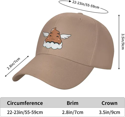 Vista 6 de MULIHU Cute Angel Poo Baseball Caps for Men Women Hat Adjustable Cap Trucker Hats Dad Cap