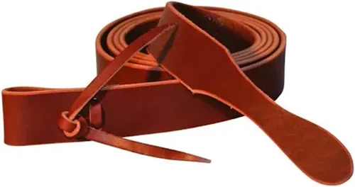 Vista 4 de Reinsman Circle Y Latigo Tie Strap Durable Adjustable Western Leather Equine Saddle Cinch Tie Strap with Holes Ranch Riding & Training Horses