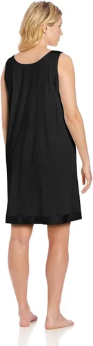 Vista 2 de Exquisite Form 30807 Women's Plus Size Nylon Tricot Sleeveless Short Knee Length Nightgown (1X - 3X)