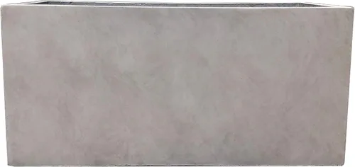 Vista 12 de Kante Macetero rectangular de hormigón de 23.2 pulgadas de largo, macetas grandes para interiores y exteriores con orificio de drenaje y tapón