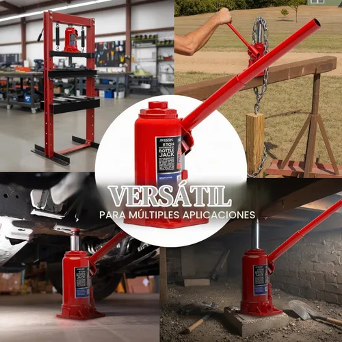 Vista 5 de XtremepowerUS Gato hidráulico portátil de 2 toneladas para botella con soporte hidráulico elevador de gato hidráulico Granja RV Truck Equipo