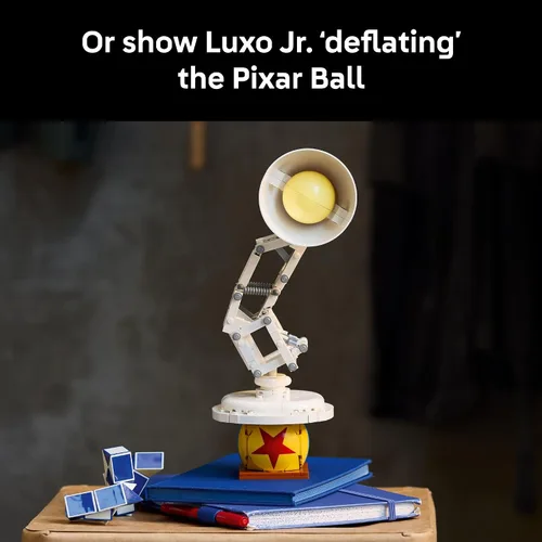 Vista 6 de LEGO Ideas Disney Pixar Luxo Jr. - Juego de decoración de habitación y construcción para adultos - Decoración de oficina y escritorio para mujeres