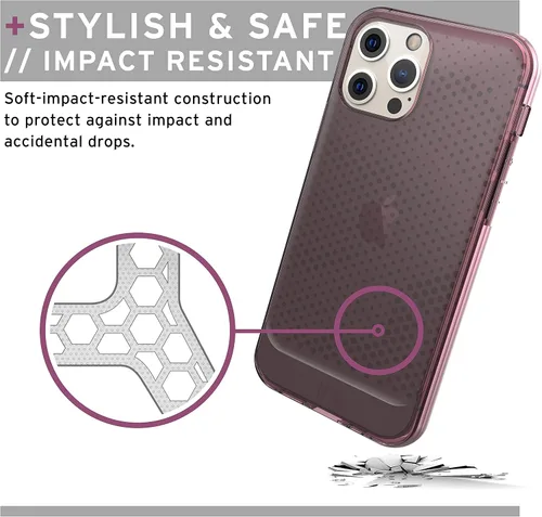 Vista 3 de URBAN ARMOR GEAR Lucent - Funda protectora para iPhone 12 / iPhone 12 Pro (pantalla de 6.1 pulgadas), diseño delgado, ligera, elegante