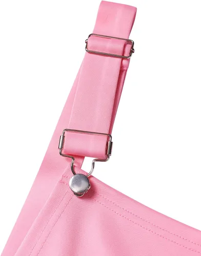 Vista 6 de YOINS Vestidos tipo pinafore para mujer, con tirantes ajustables, plisados, minifalda con tirantes