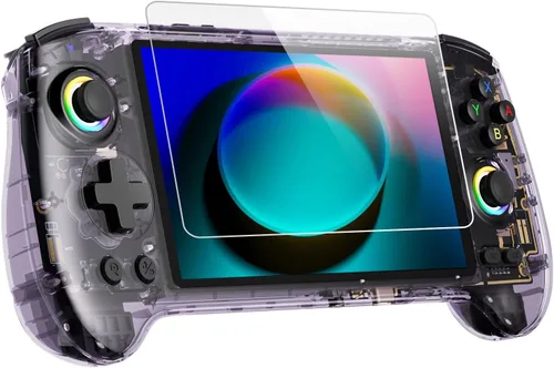 Vista 7 de RG556 Consola de Juegos Portátil Retro Android 13, rg 556 Consola de Juegos Portátil con Pantalla Táctil OLED de 5.48 pulgadas, RG556 Compatible