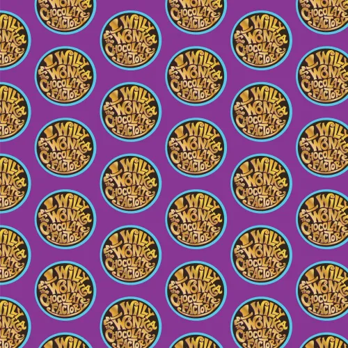 Vista 2 de GRAPHICS & MORE Willy Wonka and the Chocolate Factory - Rollos de papel de regalo con logotipo
