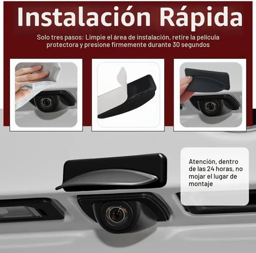 Vista 3 de Protector de lluvia para cámara de respaldo 2026, cámara inversa de silicona para protección contra la lluvia del automóvil con diseño extendido