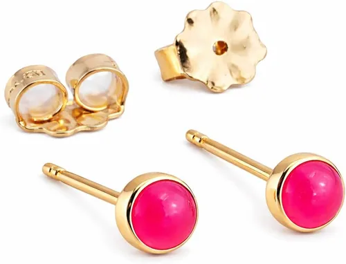 Vista 31 de Juego de aretes pequeños de oro con bisel, bola para cartílago, tragus, hélice, múltiples joyas hipoalergénicas de piedra natal para mujer