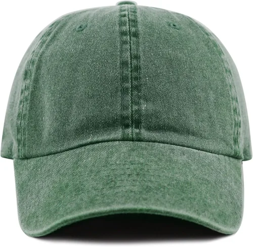 Vista 2 de The Hat Depot 100% Cotton Pigment Dyed Low Profile Dad Hat Six Panel Cap
