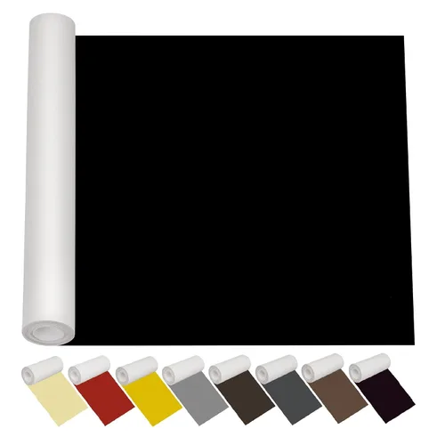 Vista 8 de Kit de parches de reparación de cuero para muebles de 12.6 x 60 pulgadas, cinta de cuero autoadhesiva duradera e impermeable beige, parche de cuero