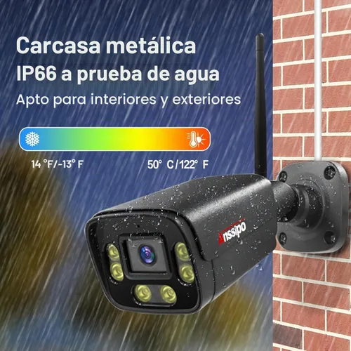 Vista 7 de Sistema de cámara de seguridad para el hogar al aire libre, disco duro de 2 Negro
