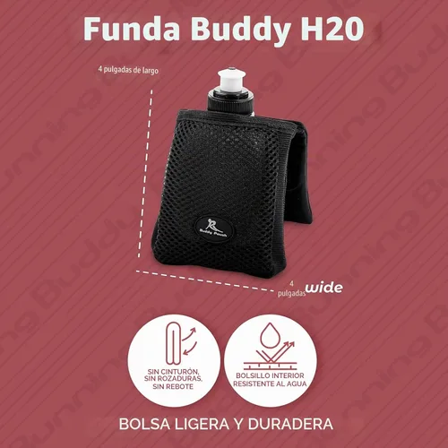 Vista 6 de Estuche de sujeción magnética para hidratación personal Buddy Pouch H2O [Altamente calificado] Sin correa ni broche 4 pulgadas (largo) x 4 pulgadas