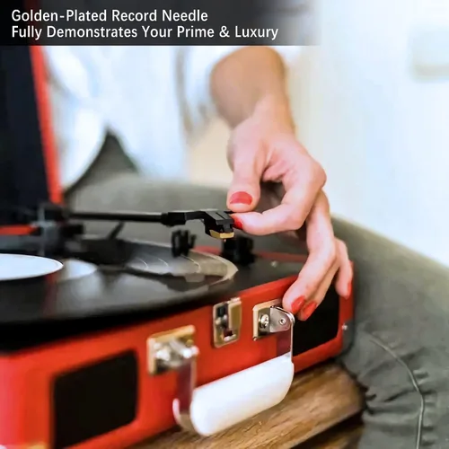 Vista 7 de Paquete de 3 agujas de repuesto de diamante para tocadiscos, agujas para discos de vinilo con kit de cepillo de limpieza de aguja para tocadiscos