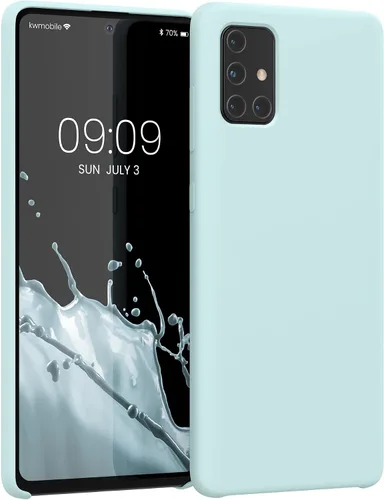 Vista 66 de kwmobile Funda Compatible con Samsung Galaxy A14 5G - Funda de teléfono de TPU y silicona con acabado suave - Verde Lima