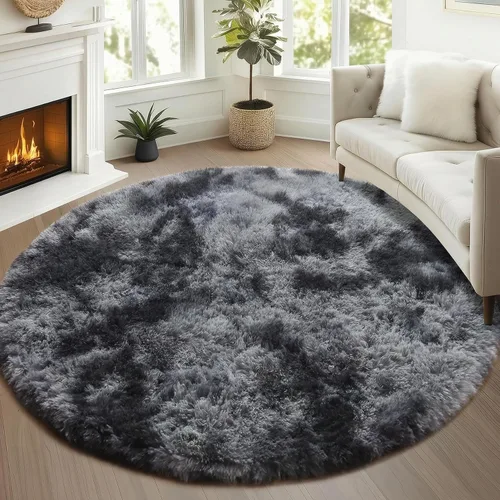 Vista 64 de ONASAR - Alfombra de pasillo negra de 2 x 6 pies, esponjosa, lavable, ultrasuave, afelpada, peluda, tapete para bebés, dormitorio de niños, armario