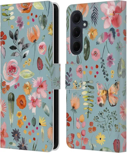 Vista 181 de Head Case Designs Officially Licensed Ninola Butterfly Nature Spring Floral Leather Wallet Case Compatible with Samsung Galaxy A07 4G