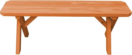 Vista 8 de Furniture Barn USA Pine - Banco cruzado de 2 pies, color negro