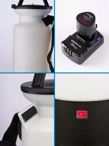 Vista 11 de Sprayers Plus YT25E Pulverizador de Césped y Jardín a Batería, Pulverizador Portátil Recargable de 2 Galones con Litio-ion de 12V, Vara y Boquilla