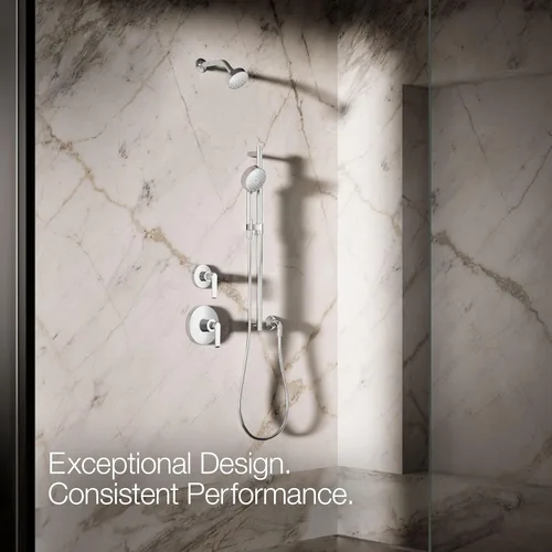 Vista 7 de Kohler 72415-H-CP Awaken® G110 Ducha de mano de tres funciones, 1,5 gpm, cromo pulido