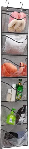 Vista 9 de Organizador de zapatos con bolsillos extra grandes, organizador colgante para dormitorio, almacenamiento de zapatos, baño, zapatero con 12 bolsillos